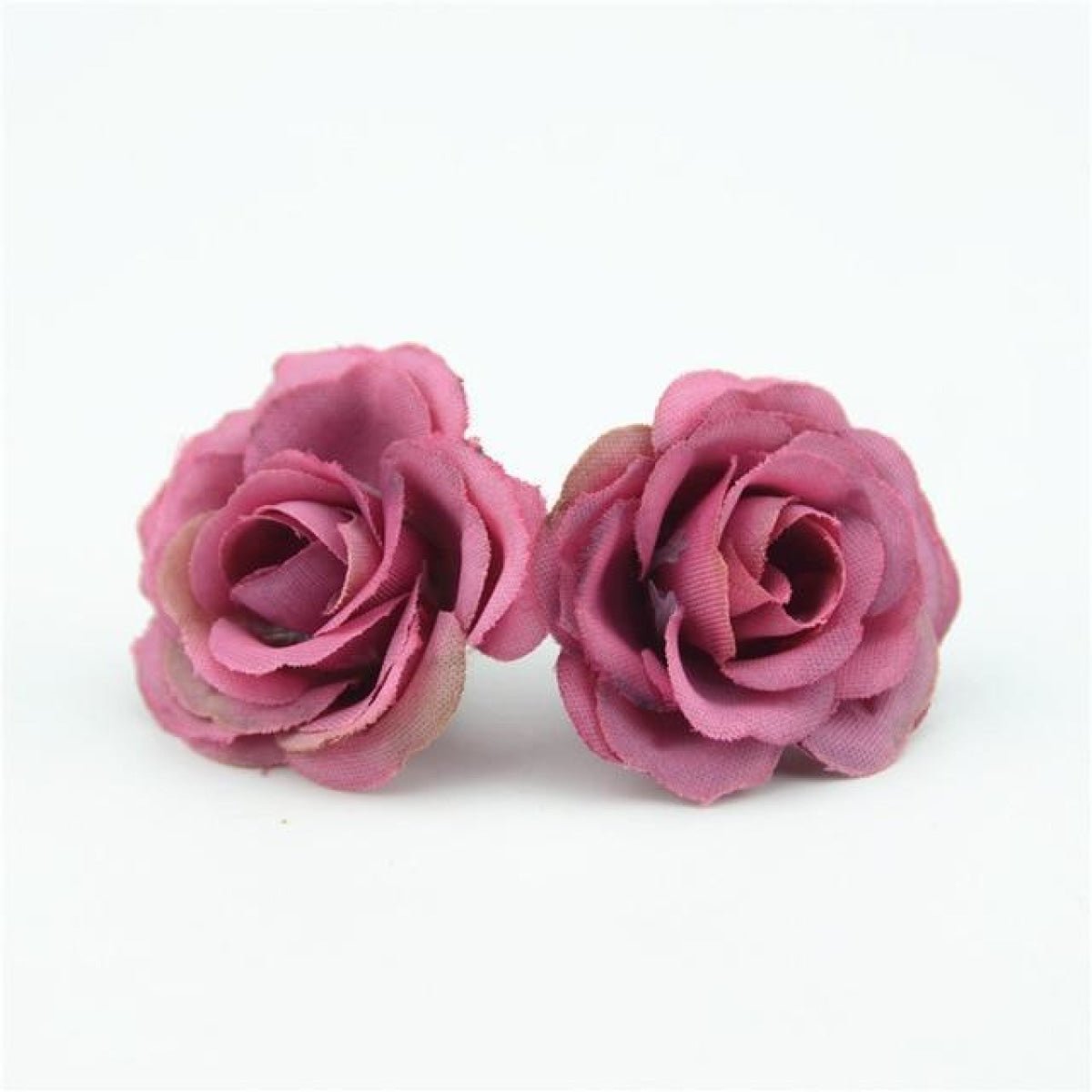 10pcs 2.5cm Mini Rose Cloth Artificial Flower For Wedding Party Home Decorations - Wine red - - Asia Sell