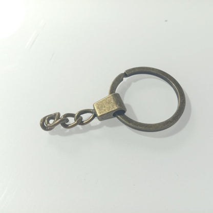 10pcs 30mm KC Gold Bronze Silver Rhodium Keyring Keychain Split Ring Chain Key Rings Key Chains - Bronze - Asia Sell