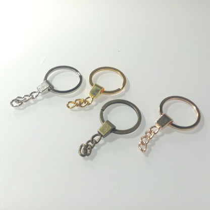 10pcs 30mm KC Gold Bronze Silver Rhodium Keyring Keychain Split Ring Chain Key Rings Key Chains - Mixed - Asia Sell