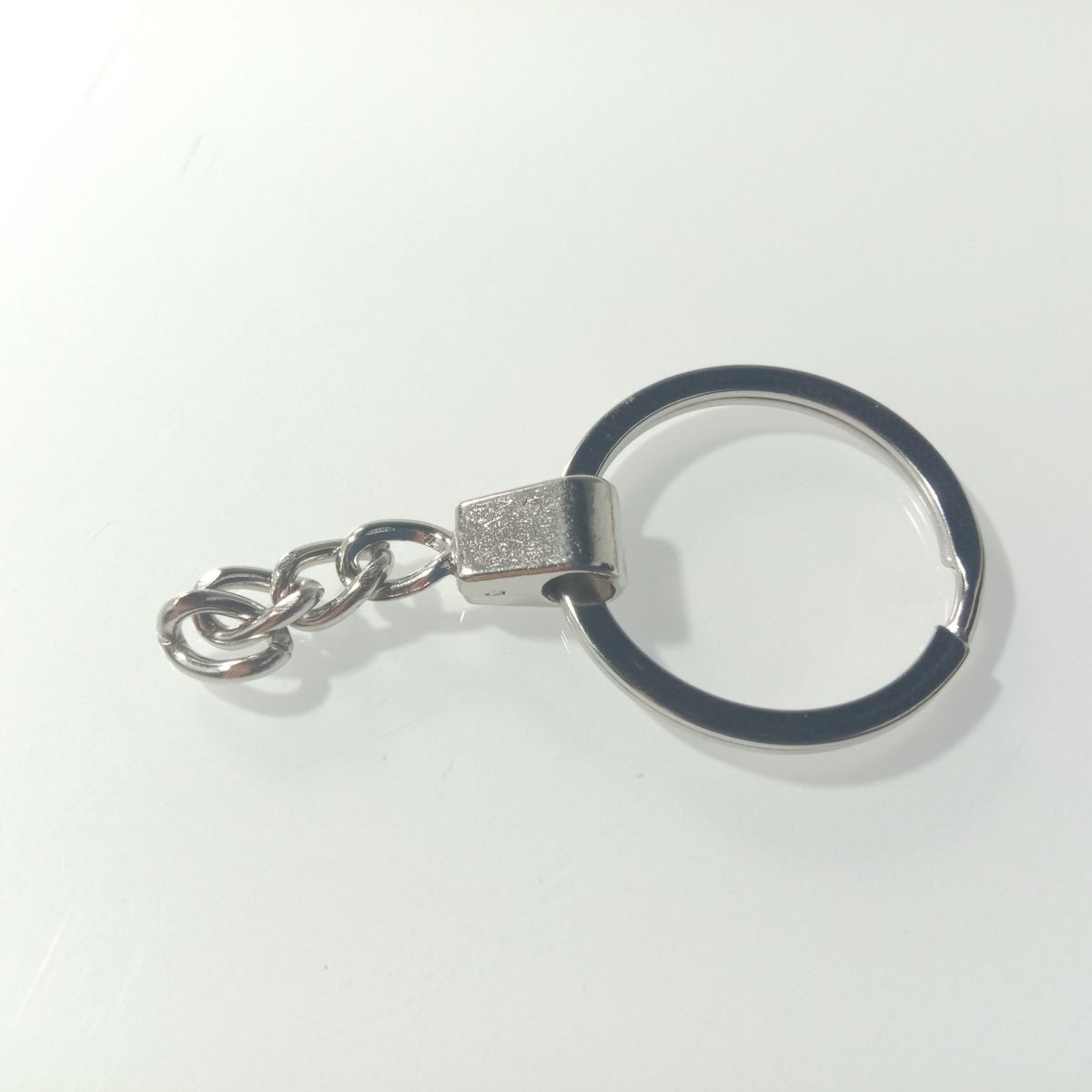 10pcs 30mm KC Gold Bronze Silver Rhodium Keyring Keychain Split Ring Chain Key Rings Key Chains - Rhodium - Asia Sell