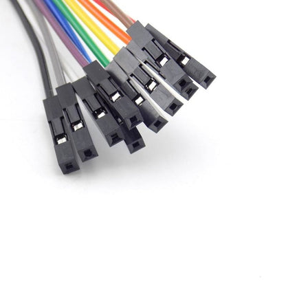 10pcs 35mm Alligator Clip 10 Pin Jumper Wire Male Female Test Lead Cable Probe - 10pcs Male 20cm - Asia Sell