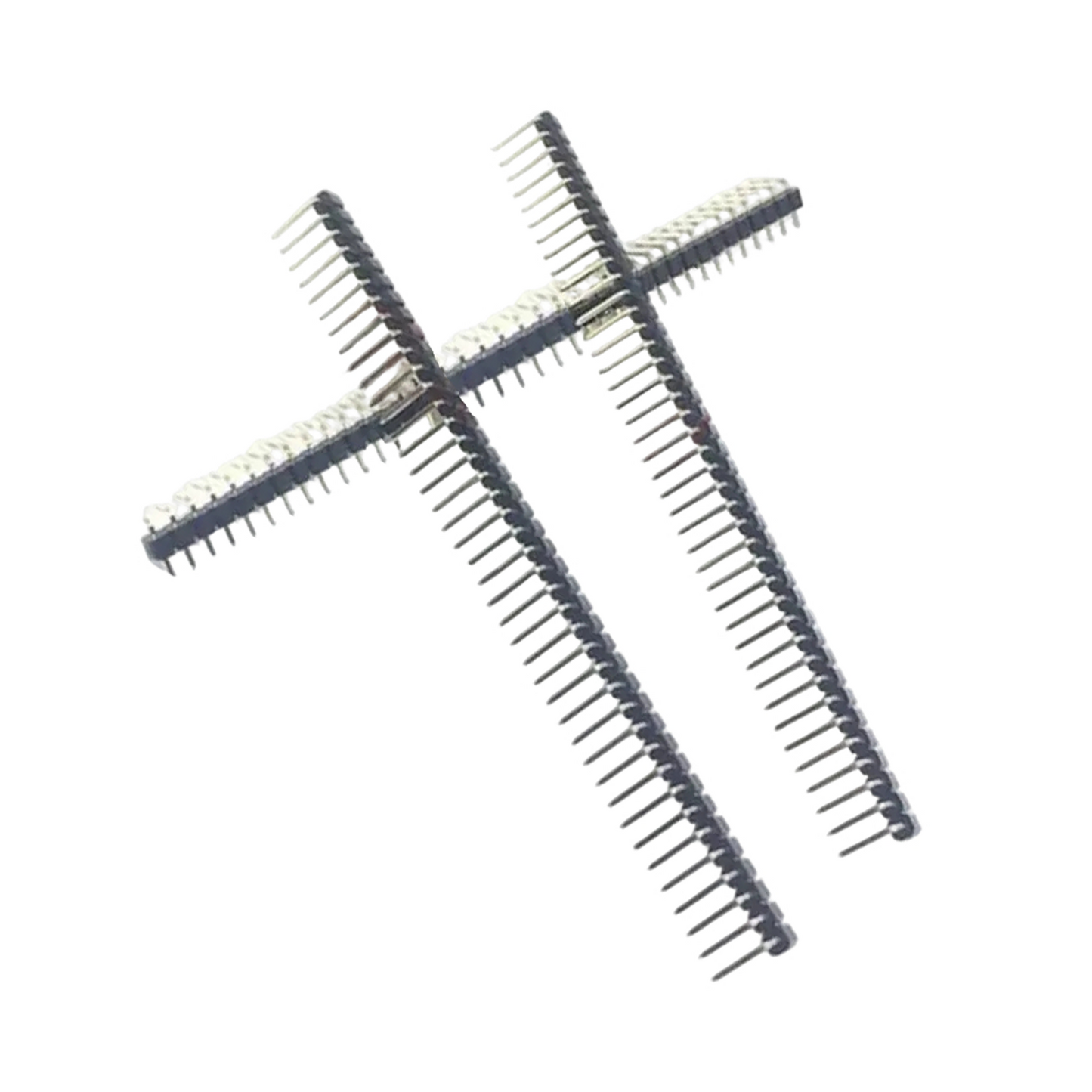 10pcs 40 Pin 1x40 Single Row Female Male 2.54mm Pitch Header Straight Right Angle Adapter - 10x Right Angle Male - Asia Sell