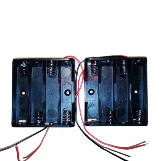 10pcs 4xAAA Battery Holder 4x1.5V 6V Box Case AAA Black Red Leads | Asia Sell