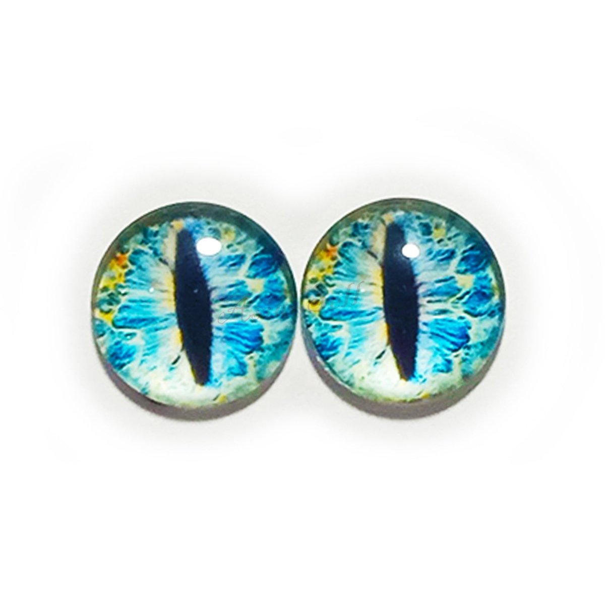 10pcs 6mm 8mm 10mm 12mm Glass Eyes Cabochon Lizard Cat Frog Animal Flat Dome Eye - 6mm - 24. Mixed Set 1 - Asia Sell