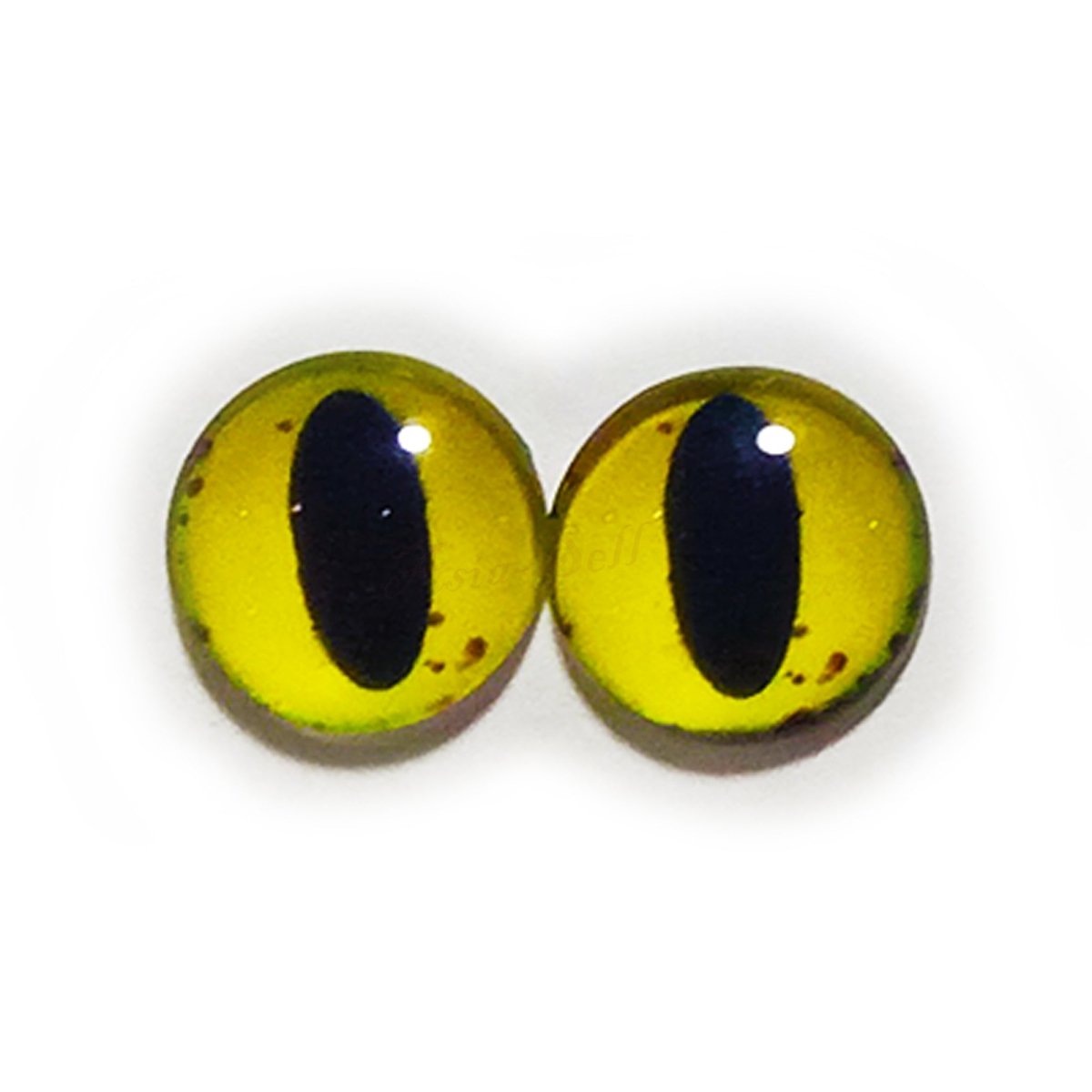 10pcs 6mm 8mm 10mm 12mm Glass Eyes Cabochon Lizard Cat Frog Animal Flat Dome Eye - 6mm - 24. Mixed Set 1 - Asia Sell