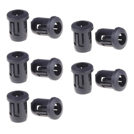 10pcs 8mm Black Plastic LED Holder Bezel Surround Case Cup Mounting F8 - Asia Sell
