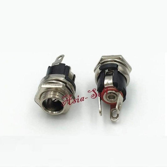 10pcs DC Power Charger Plug 5.5mmx2.1mm Jack Socket Female Panel Mount Connector - - Asia Sell