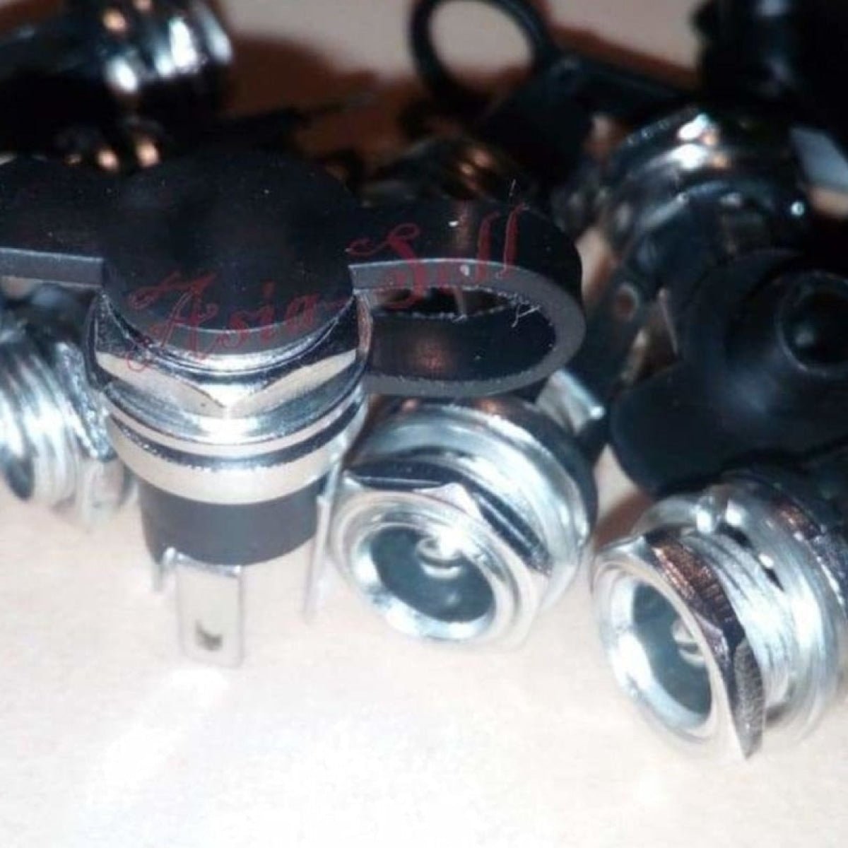 10pcs DC Power Jack 5.5mmx2.5mm Waterproof Plug Socket Female Panel Mount Jacks - Asia Sell