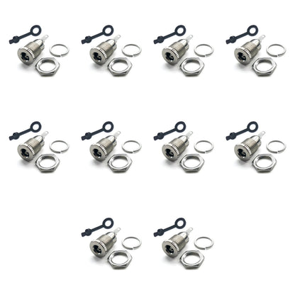 10pcs DC099 Copper 5.5x2.5mm Female DC Socket Jack Power Plug Female Panel Mount - Asia Sell