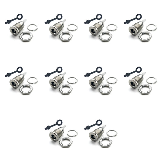 10pcs DC099 Copper 5.5x2.5mm Female DC Socket Jack Power Plug Female Panel Mount - Asia Sell