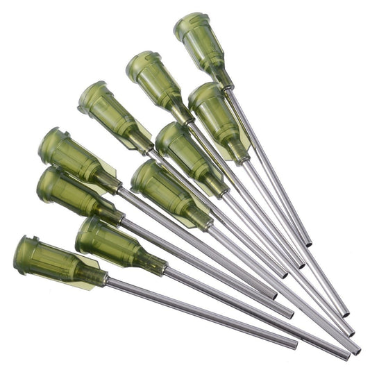 10pcs Dispensing Syringe Needles Tips 1.5" 14 Gauge Stainless Steel Syringe Needle Tips for Liquid Dispenser Syringe - Asia Sell