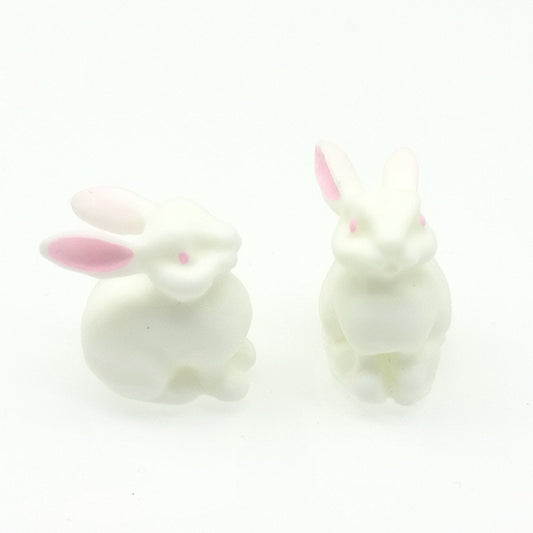 10pcs Figurine Tiny Rabbits Miniature Mini Garden Animal Craft Toy - - Asia Sell