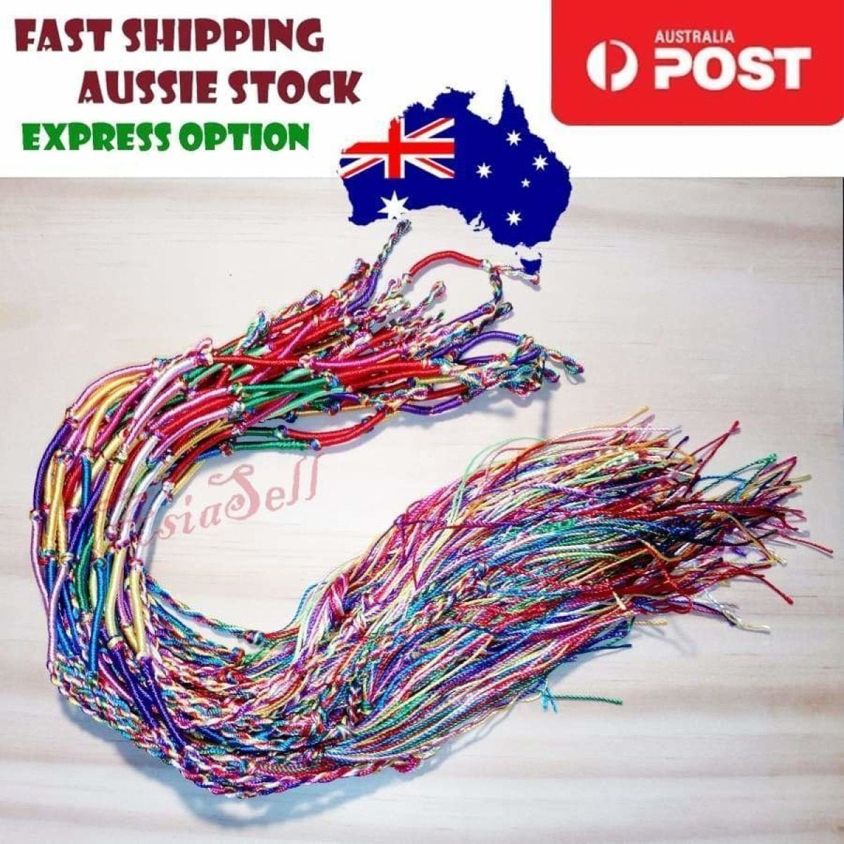 10pcs Friendship Cord Girls Gifts Rainbow Bracelet Rope Braided Bangle Bracelets Mixed Colour - - Asia Sell