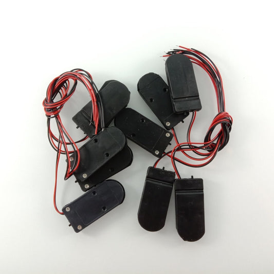 10pcs Lithium Cell Battery Holder 2xCR2032 ON/OFF Switch Li-Ion 2x3V 6V - Asia Sell