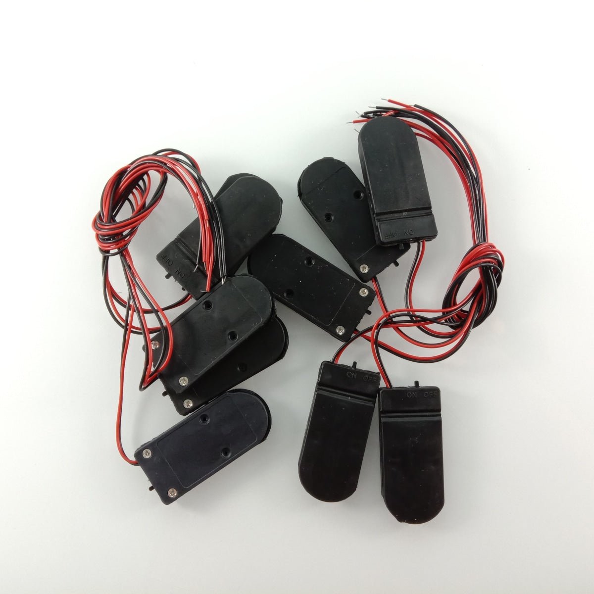 10pcs Lithium Cell Battery Holder 2xCR2032 ON/OFF Switch Li-Ion 2x3V 6V - - Asia Sell