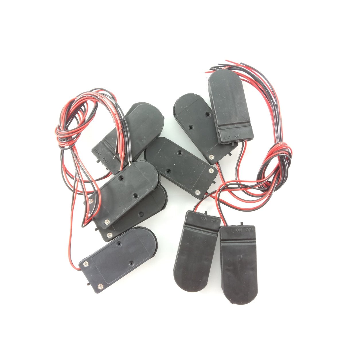 10pcs Lithium Cell Battery Holder 2xCR2032 ON/OFF Switch Li-Ion 2x3V 6V - - Asia Sell