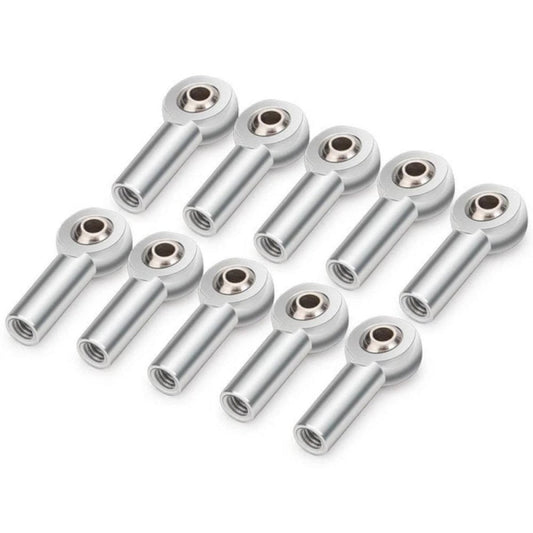 10pcs M4 Ball Head Aluminium Link End Holder Tie Rod Silver Clockwise 26mm - - Asia Sell