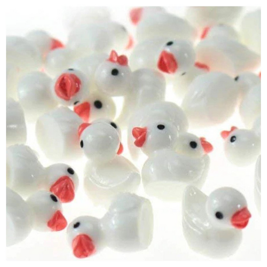10pcs Figurine White Ducks Miniature Mini Garden Animal Toy - Asia Sell