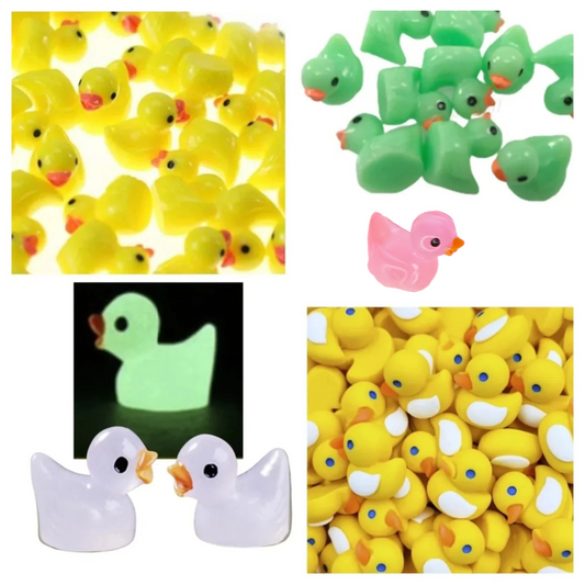 10pcs Miniature Mini Garden Green Yellow Glow in the Dark Ducks Animal Figurines Craft - Asia Sell