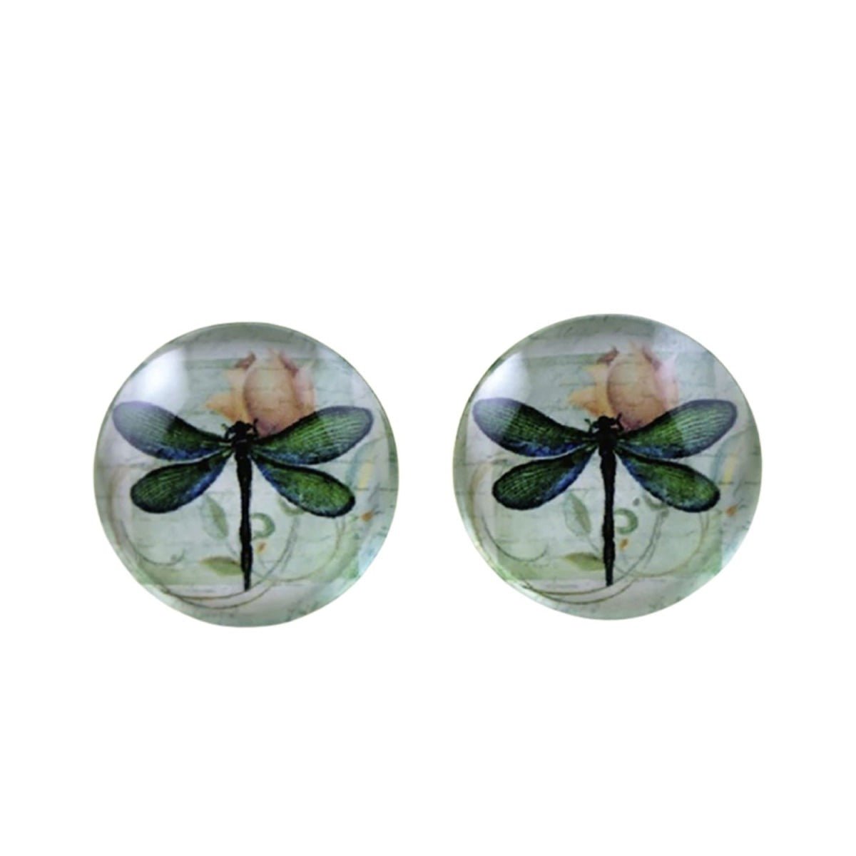 10pcs Photo Glass Cabochons Bumblebee 20mm - - Asia Sell