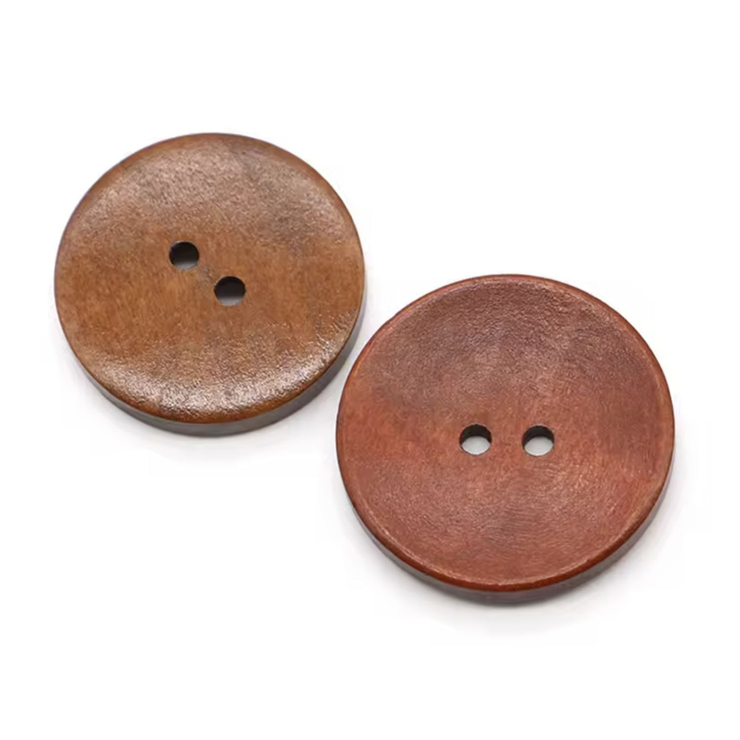 10pcs Brown Concave Round Wooden 15mm Buttons for Coat 2 Hole Clothing Sewing Accessories | Asia Sell