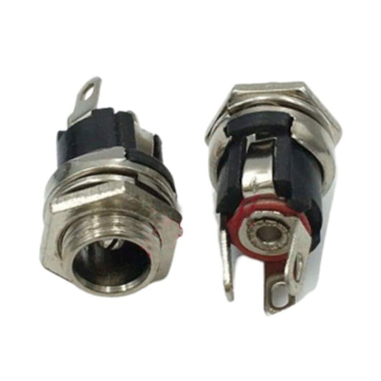 10pcs DC Power Charger Plug 5.5mmx2.5mm Jack Socket Female Panel Mount Connector