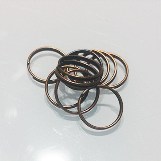 10x 10mm Brass Split Key Rings Small Keyrings Double Loop Fashion Single Key - - Asia Sell