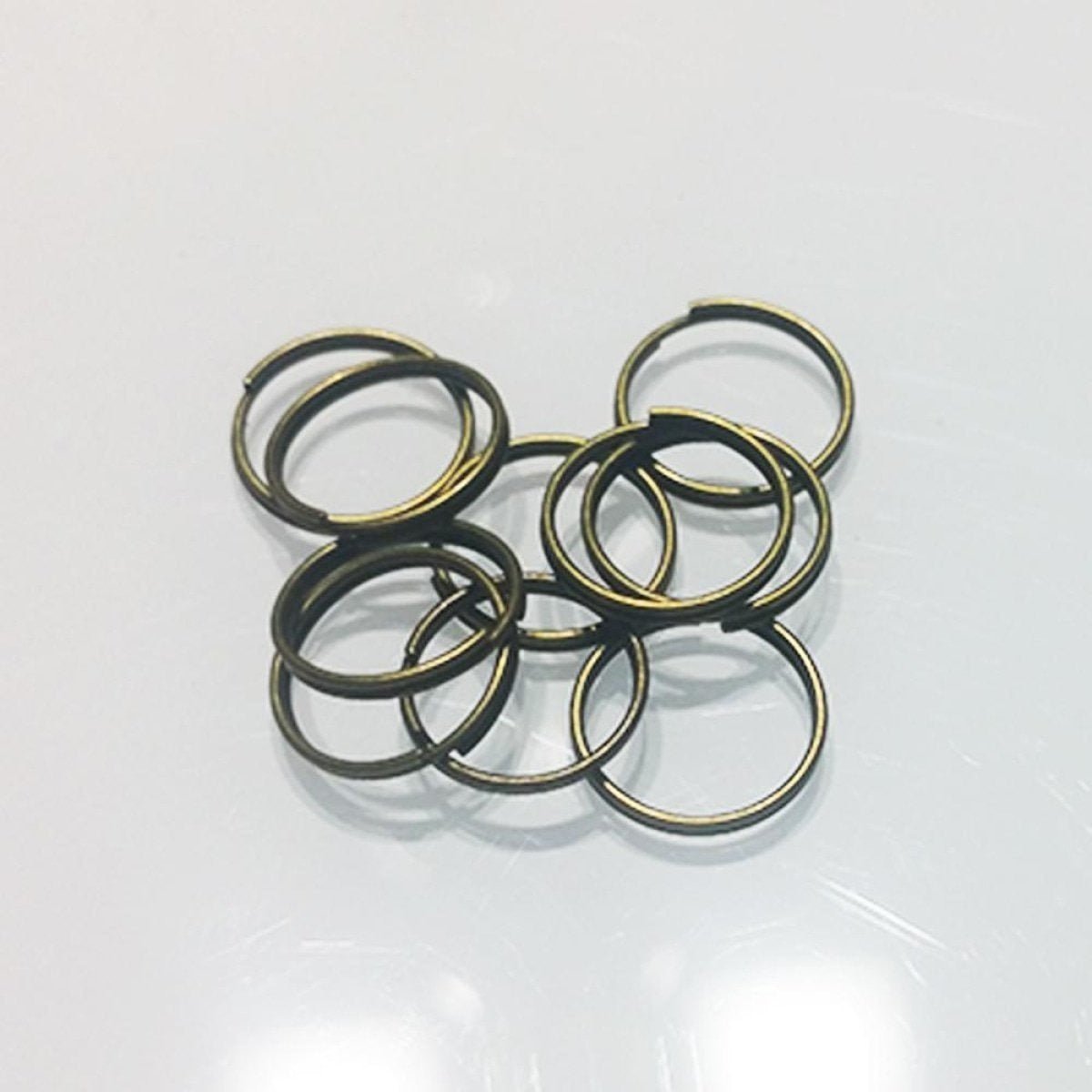 10x 6mm Bronze Split Key Rings Small Keyrings Double Loop Fashion Single Key - - Asia Sell