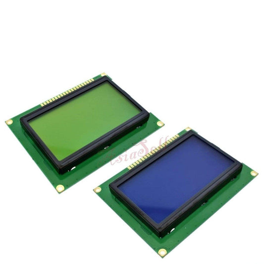 12864 Dots Graphic Blue Yellow Green Backlight 128x64 LCD Display Module - Yellow Green - - Asia Sell
