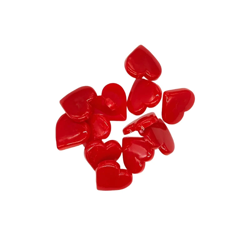 17mm Resin Buttons Scrapbook Heart Red Buttons for Clothing Sewing Supplies Sewing Accessories Buttons for Crafts | Main Image | Asia Sell