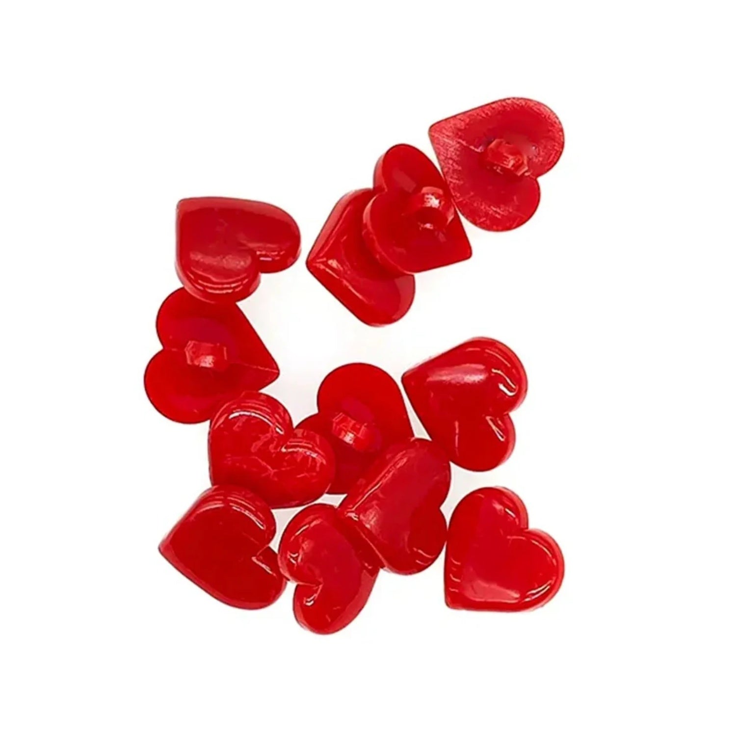 17mm Resin Buttons Scrapbook Heart Red Buttons for Clothing Sewing Supplies Sewing Accessories Buttons for Crafts | Main Image | Asia Sell