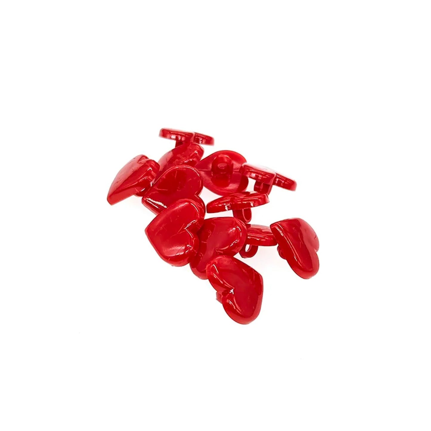 17mm Resin Buttons Scrapbook Heart Red Buttons for Clothing Sewing Supplies Sewing Accessories Buttons for Crafts