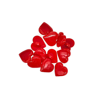 17mm Resin Buttons Scrapbook Heart Red Buttons for Clothing Sewing Supplies Sewing Accessories Buttons for Crafts