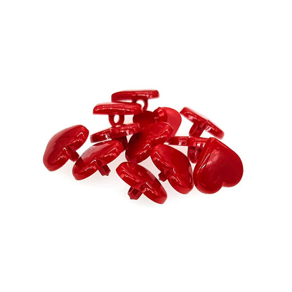 17mm Resin Buttons Scrapbook Heart Red Buttons for Clothing Sewing Supplies Sewing Accessories Buttons for Crafts
