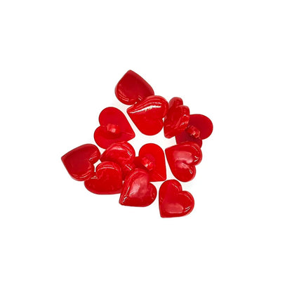 17mm Resin Buttons Scrapbook Heart Red Buttons for Clothing Sewing Supplies Sewing Accessories Buttons for Crafts