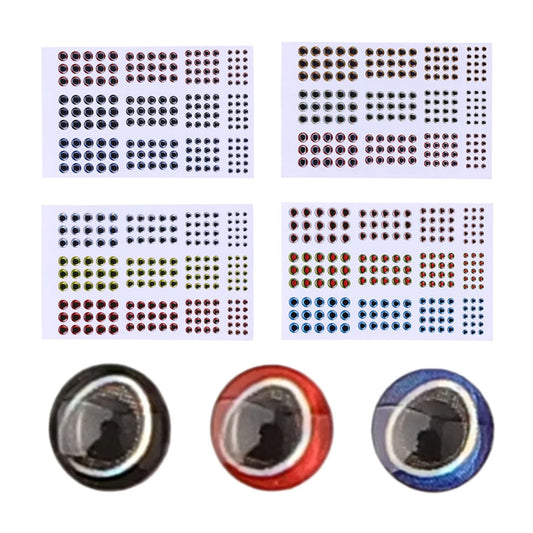183pcs Fishing Lure Eyes Holographic 3D 3-6mm Artificial Fish Eyes Stickers Tackle Fishing Lure Eyes Scrapbooking Cards - Main Image  Asia Sell