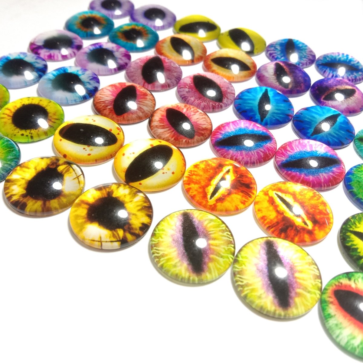 18mm 20mm 25mm 30mm Glass Eyes Dragon Lizard Frog Eyeballs As Pictured - 18mm 100pcs - Asia Sell