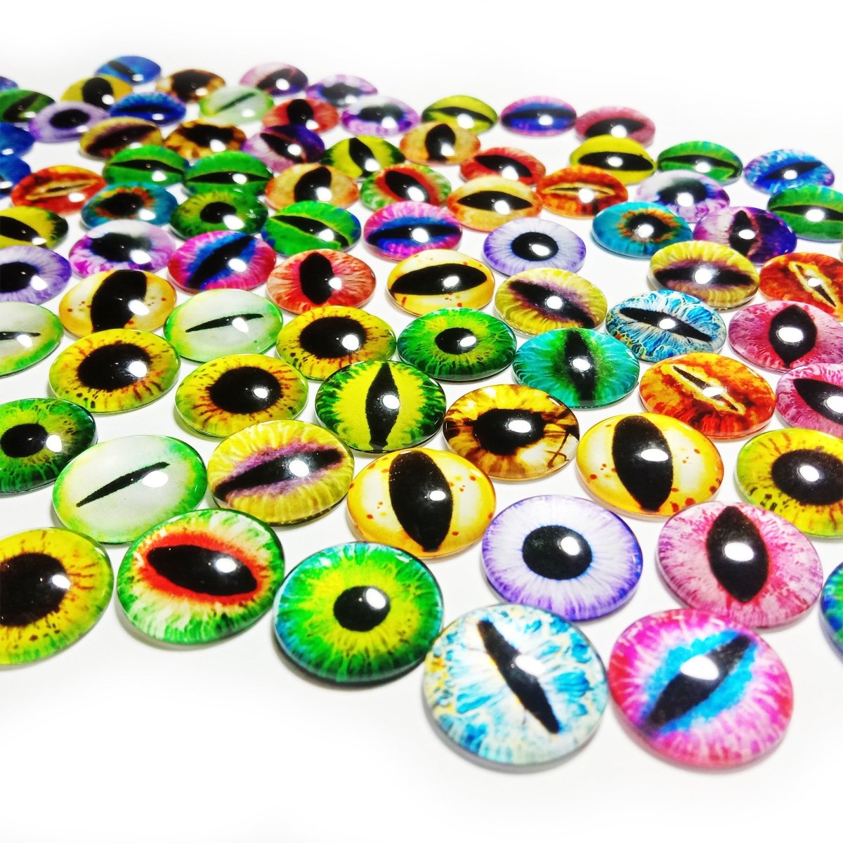 18mm 20mm 25mm 30mm Glass Eyes Dragon Lizard Frog Eyeballs As Pictured - 18mm 100pcs - Asia Sell