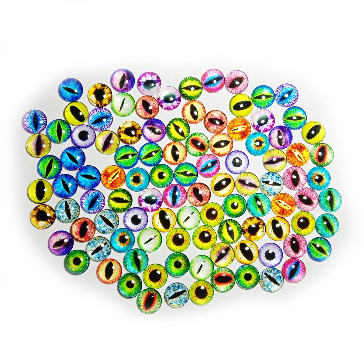 18mm 20mm 25mm 30mm Glass Eyes Dragon Lizard Frog Eyeballs As Pictured - 18mm 100pcs - Asia Sell