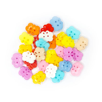 18x14mm Plastic Buttons Scrapbook Butterfly 2-Holes Sewing Crafts Sewing 50pcs