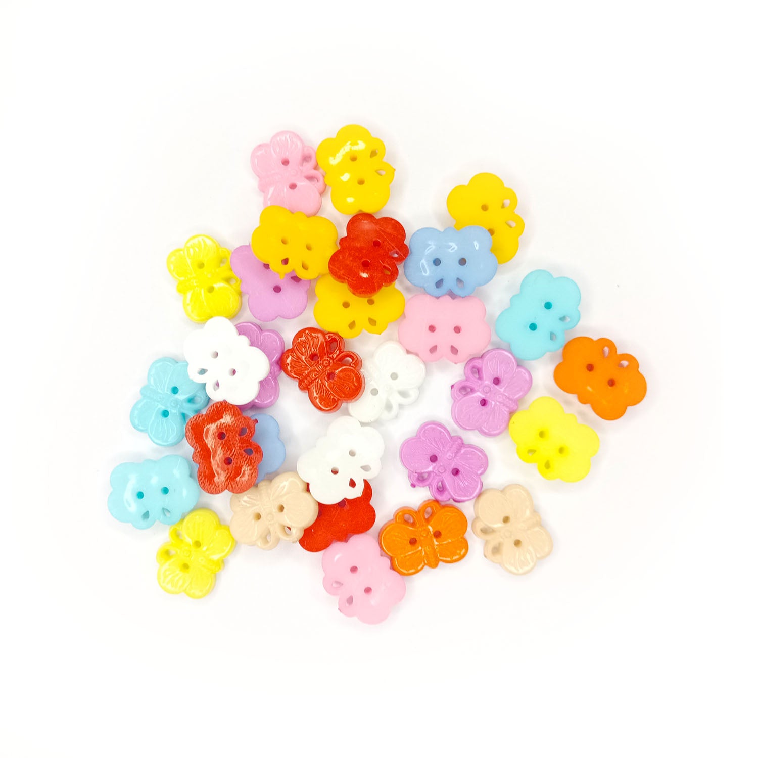 18x14mm Plastic Buttons Scrapbook Butterfly 2-Holes Sewing Crafts Sewing 50pcs - Main image | Asia Sell