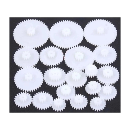19 Sizes Double Layer Plastic Gears Robot DIY Reduction Gear Motor 16T-50T Teeth