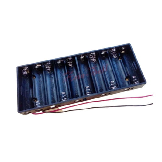 1pcs 10xAA Battery Holder 10x1.5V 15V Box Case Wired Wires - - Asia Sell