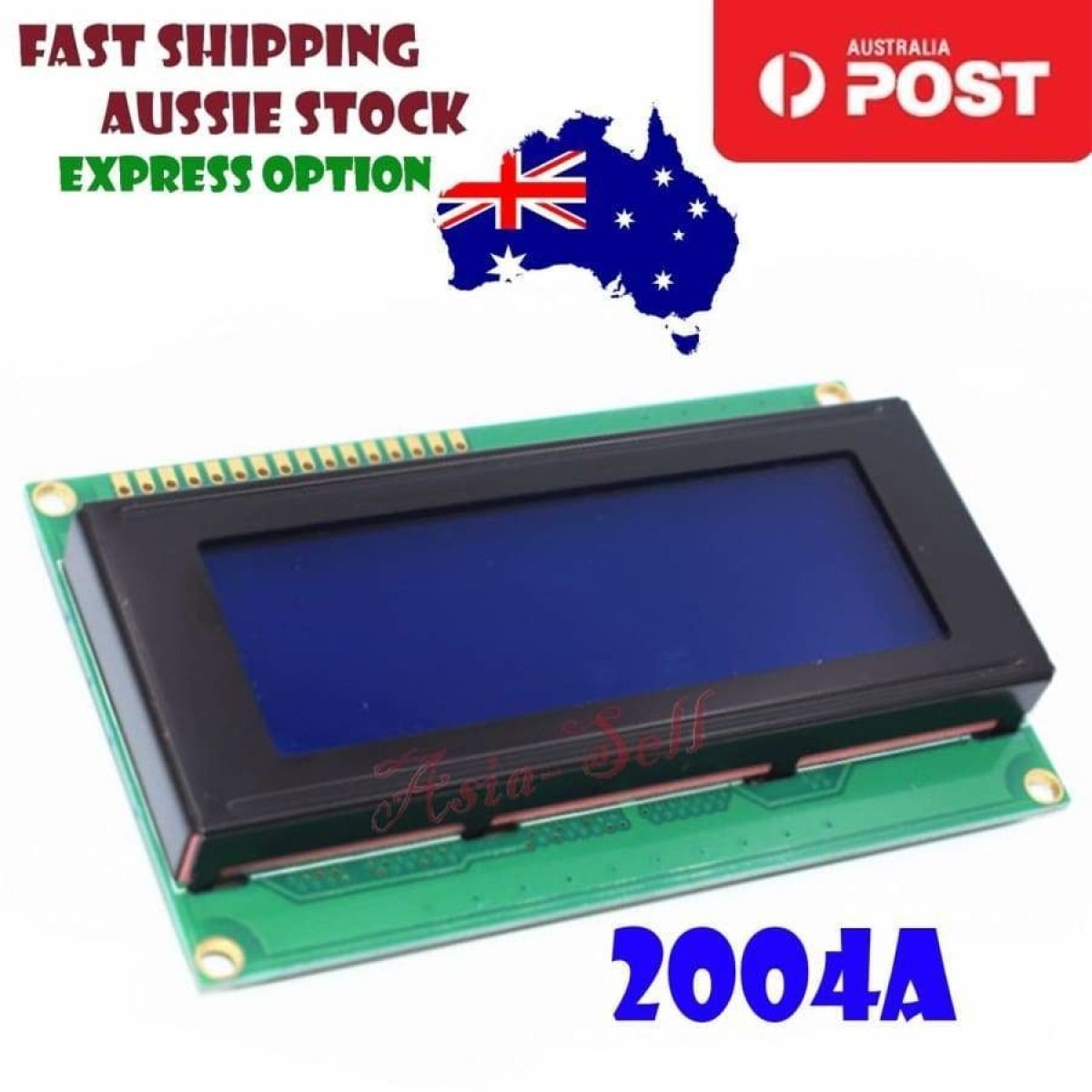 1pcs BLUE LCD 20x4 2004A Display Module Controller Backlight Screen - Asia Sell