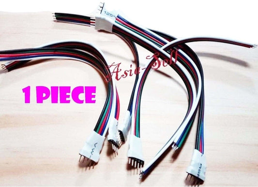 1pcs RGBW Male LED Strip Light Cable - Asia Sell