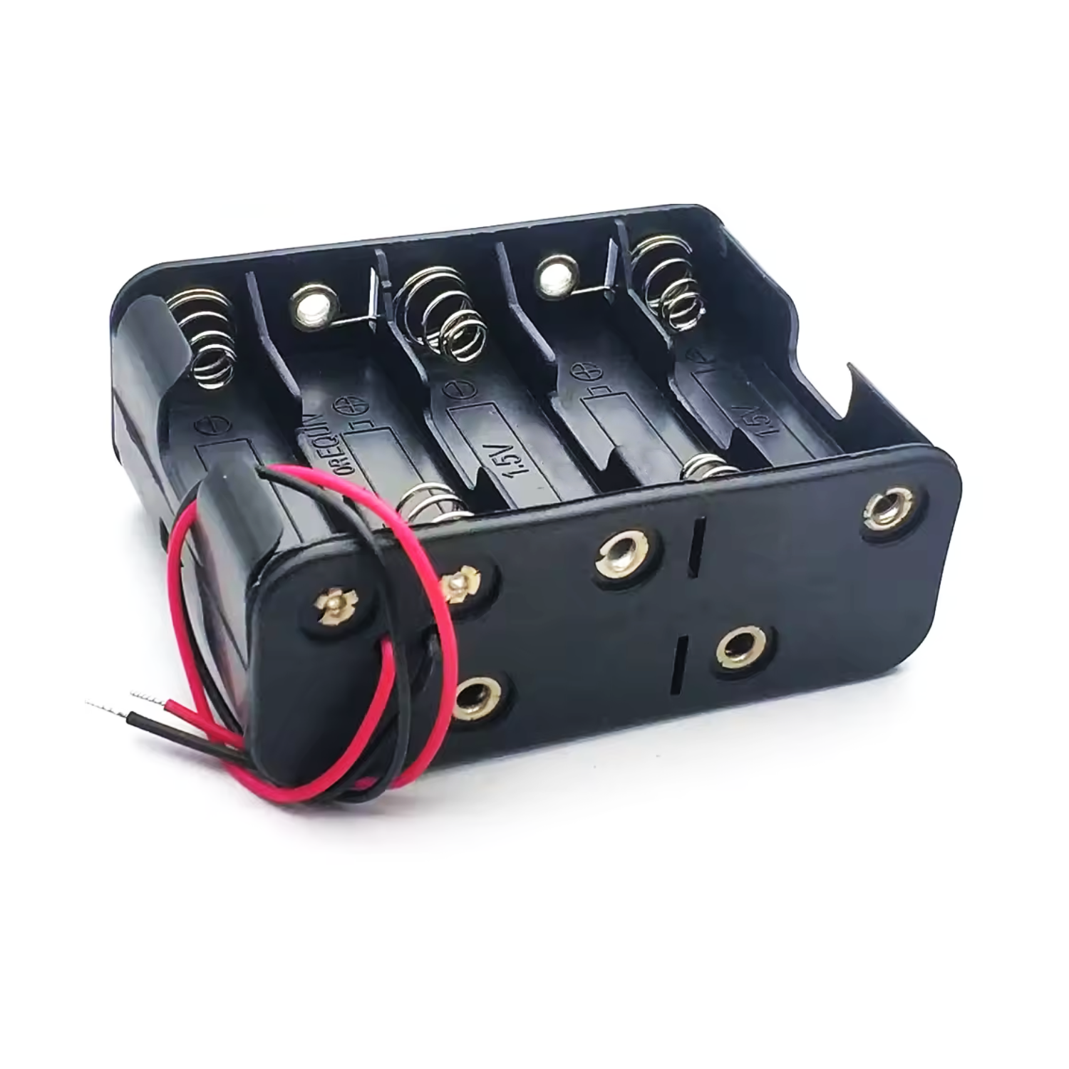 1pcs 10xAA Double Sided Battery Holder 10x1.5V 15V Box Case Wired Wires - Asia Sell