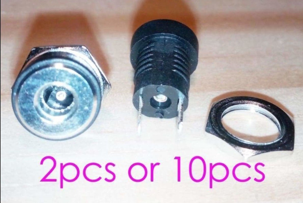 2-10pcs DC Power Supply Jack 3.5x1.3mm Socket Female Panel Mount DC-022B DC022B - 2pcs - Asia Sell