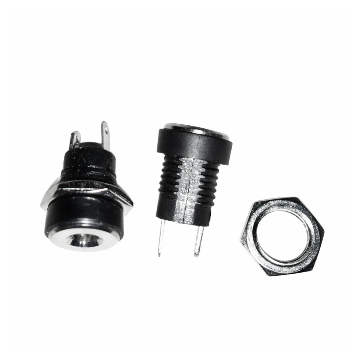 2-10pcs DC Power Supply Jack 3.5x1.3mm Socket Female Panel Mount Connector DC-022B