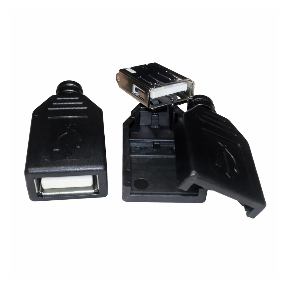 2pcs USB Adapters DIY Micro Mini Male Female Connector Parts Type A Sockets Pin | Asia Sell  -  Type A Female with Surround