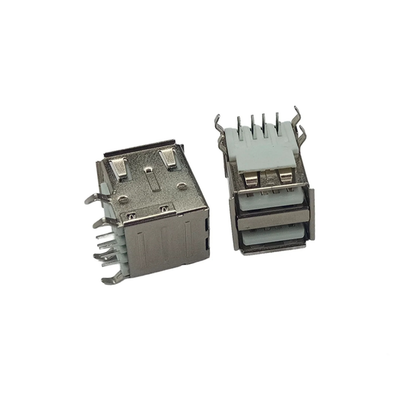 2-20pcs USB Type A Port Female Solder Jacks 13.7mm PCB Socket Double USB-A 4Pin